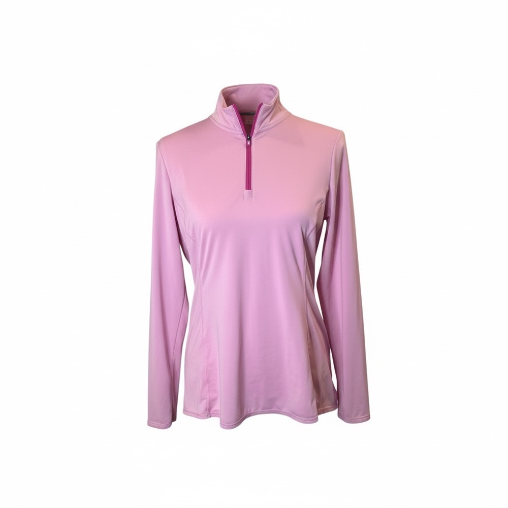 Skechers Women’s L Pink Quarter Zip Performance Golf Athletic Top